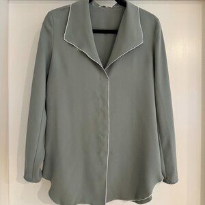 Aritzia Babaton Rena Blouse Seafoam Medium